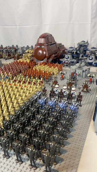 My 2024 CIS Droid Army!! 464 Minifigures total with official Lego and custom models. #legostarwars