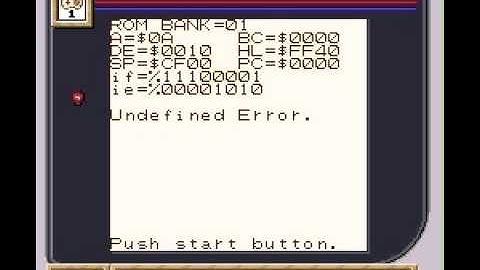 Unused Game Content ~ Animal Breeder 3 GBC SGB Crash Error