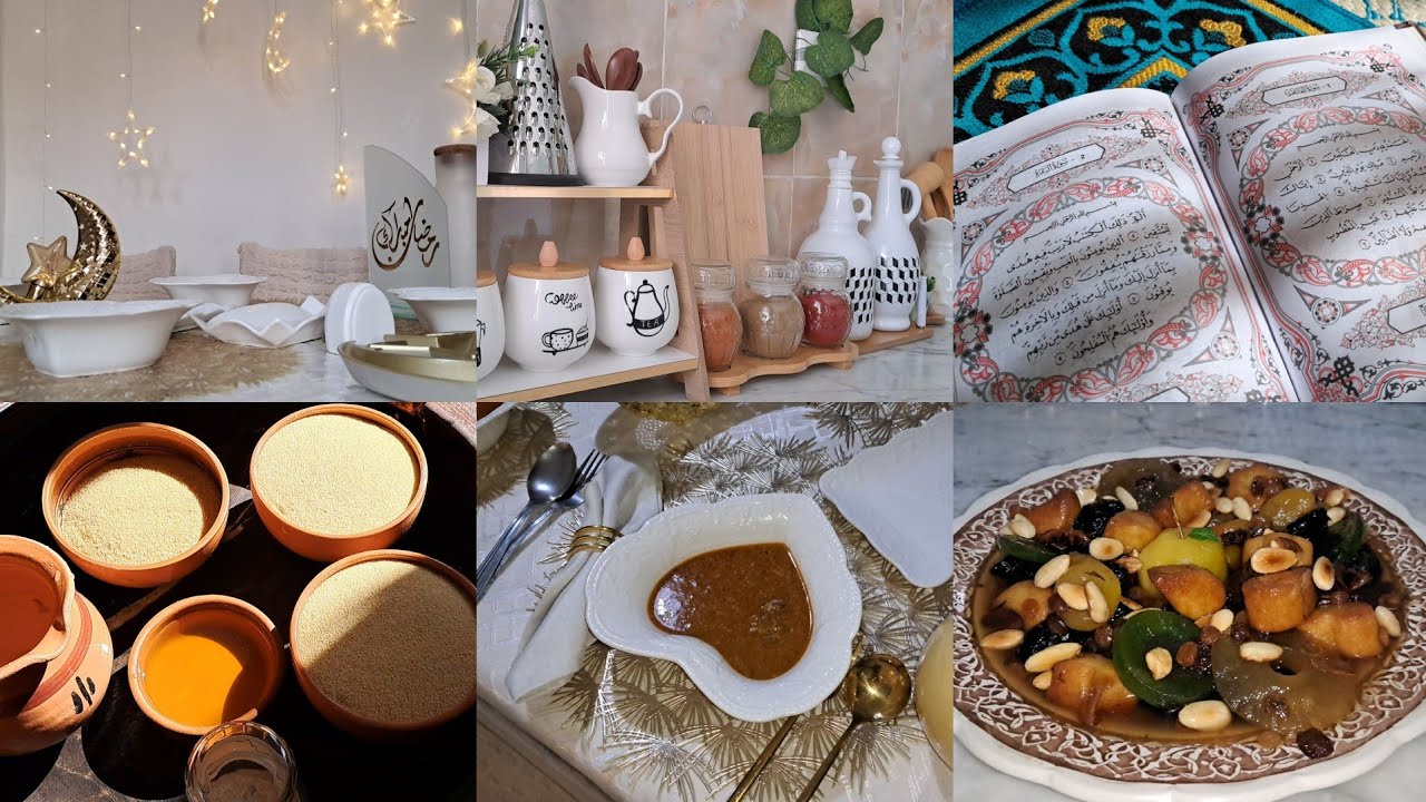 #روتين_رمضان من السحور للفطور 🏡✨تغيير المطبخ +وصفات رمضانية تقليدية🌙تحضير طاولة الإفطار🥖قراءة قرآن 📖