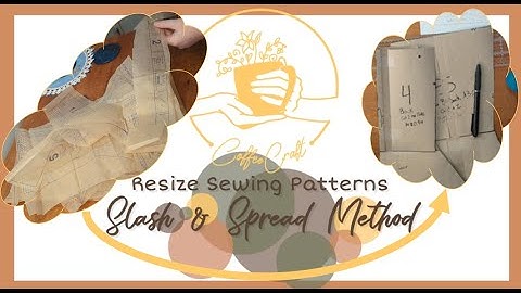 CoffeeCraft - Crafting With Sarah - Resize Sewing Patterns with the Slash & Spread Method
