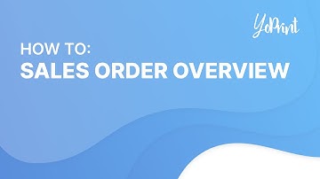 Sales Order Overview | YoPrint