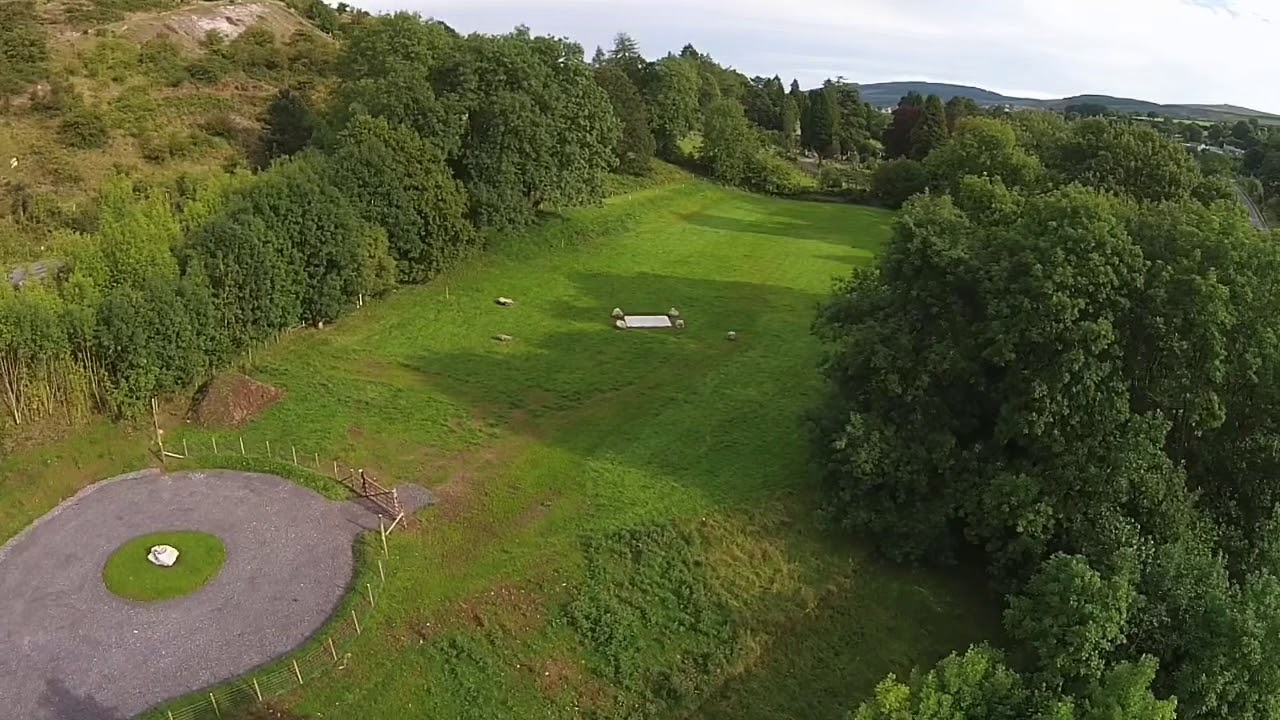 Beacons Park Natural Burial Ground from the sky