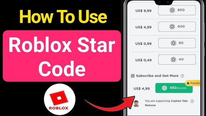 How to Use Star Codes in Roblox  Enter Roblox Star Code on Mobile