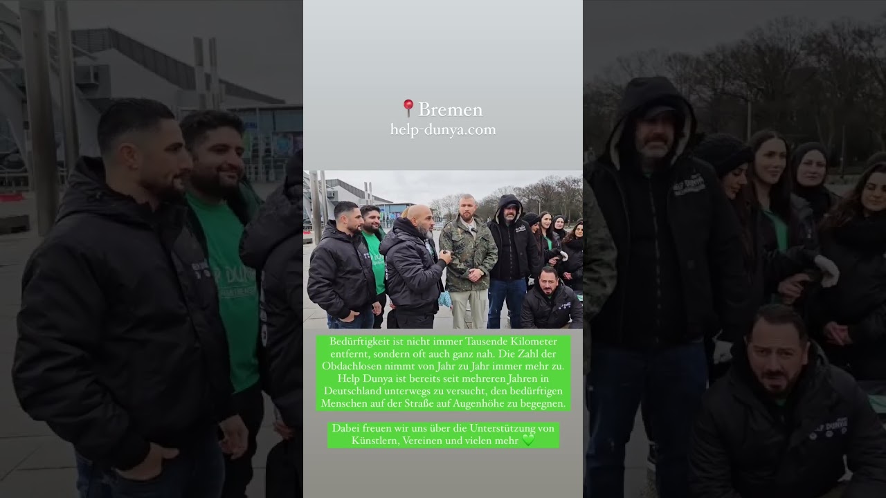 Kollegah mit der Hilfsorganisation Helpdunya!