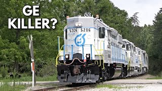 GE Killer? Lhoist North America Gets Another EMD  and it's a High Hood GP382