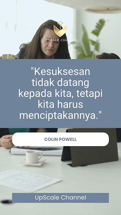 #76 Kesuksesan tidak datang kepada kita, tetapi kita harus menciptakannya