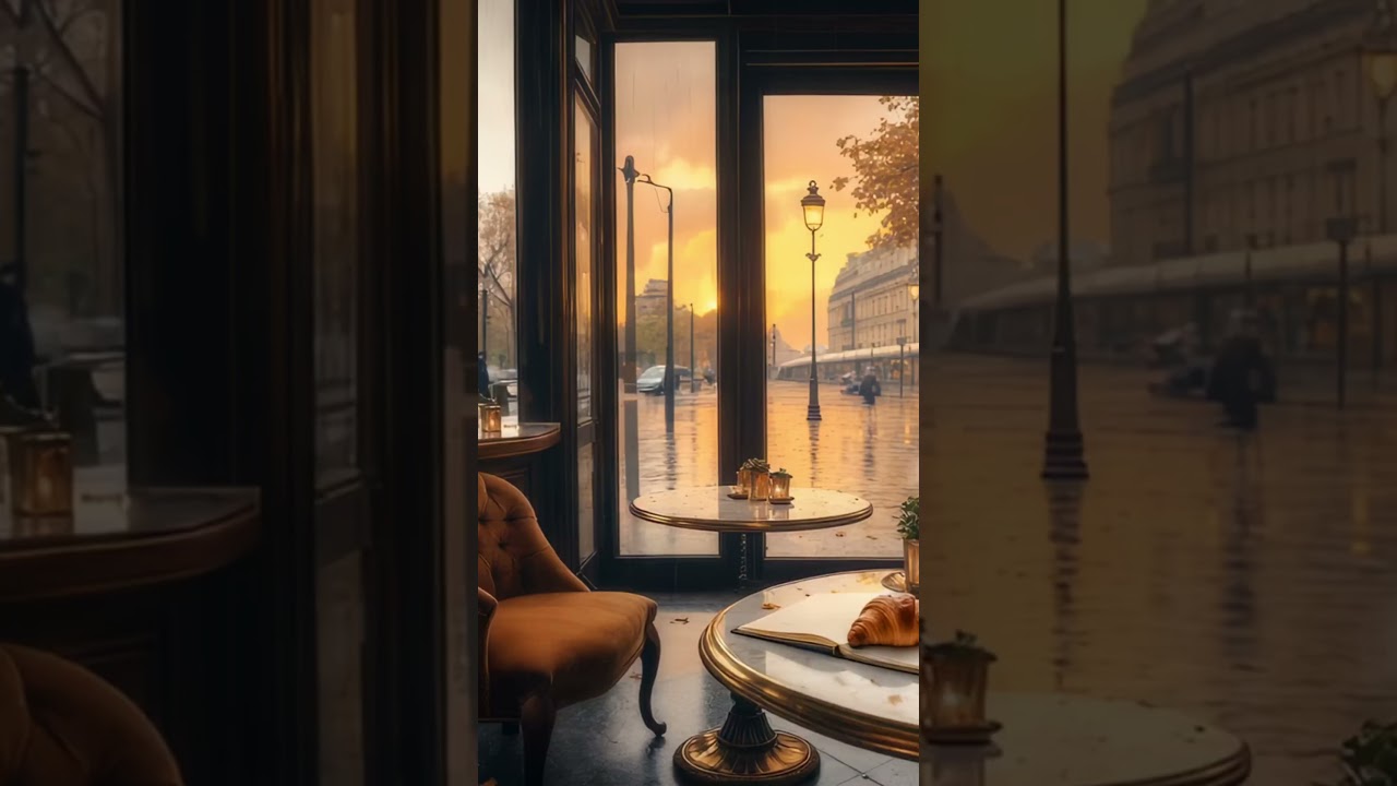 Morning Jazz Lo-Fi near the Eiffel Tower ☕ | Paris Café Vibes & Elegant Chill