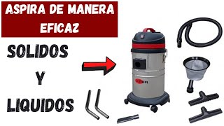 Con Esta ASPIRADORA podrás aspirar ¡Líquidos y Sólidos! [SECO/MOJADO] -  YouTube