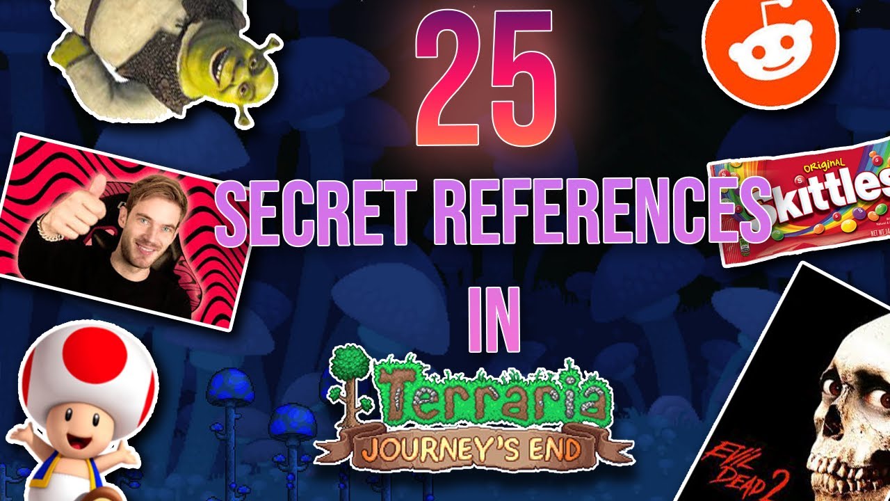 25 Secret References In Terraria Journeys End Weapons Vanity Sets Npc S And Item Easter Eggs Youtube