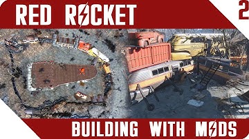 FALLOUT 4 | Walling up Red Rocket! | Building With Mods