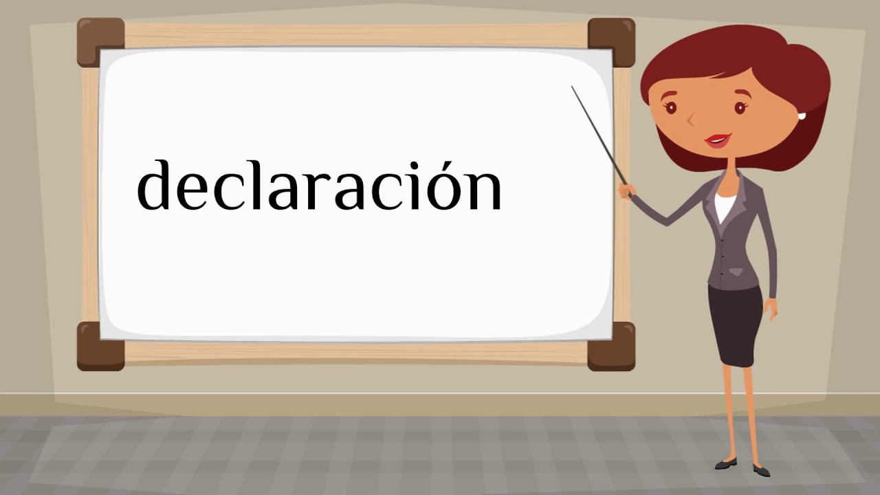 How do you say 'statement' in Spanish? YouTube