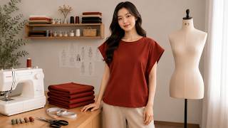✅ DIY Blouse Making ✂️🍁 Easy DIY Top ✂️ Stylish & Perfect for Everyday Wear 💫