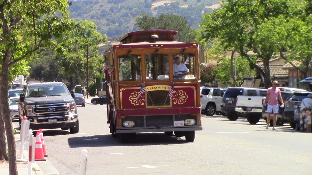 Solvang Trolley Rids The Two Trips Part 1: Riding the Solvang Trolley 2024 - YouTube