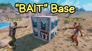 BAIT Base! How I got raided 4 times in 2 days. Solo Survival in RUST🌿 #rust