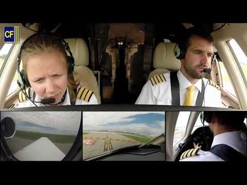 Thumbnail for Piloten Benni und Katharina im Privatjet-Cockpit: von Amerika bis Düsseldorf - Cockpitfilme.de