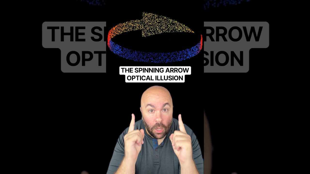 Can You Make The Arrow Change Directions? 🤔 #magic #opticalillusion