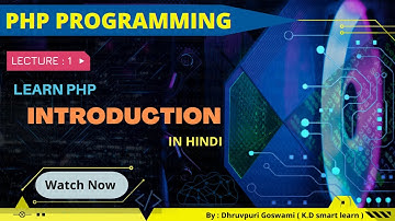 Introduction of PHP | Features of PHP | Php Tutorial for Beginners in Hindi #php