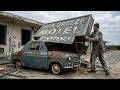 This Tiny Vespa Car Was Forgotten Behind a Closed Seaside Motel…