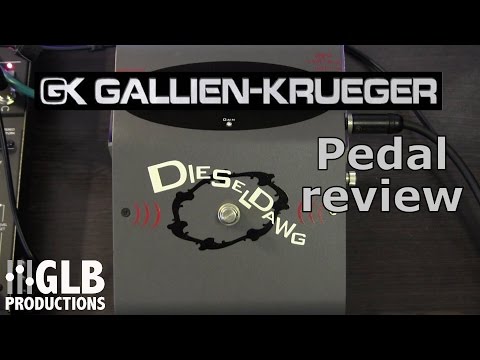Gallien Krueger "Diesel Dawg" bass distortion pedal quick review