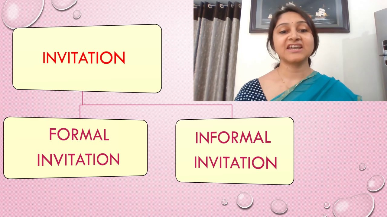 Invitation (Formal and Informal) - YouTube