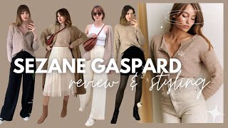 Sezane Gaspard Jumper / Cardigan Review and How to Style a Cardigan #sezane #capsulewardrobe