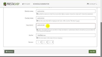 how to create a prestashop module