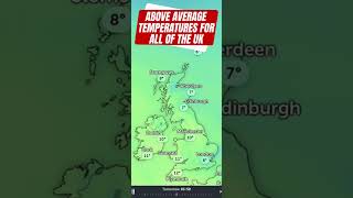 🔥ABOVE Average Temperatures For All Of The UK
