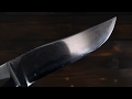 【影浦 賢】作 カスタムナイフ 墨流 鹿角柄 革鞘付き~Kageura Ken Custom knife Damascus  Crown stag Japan knife~