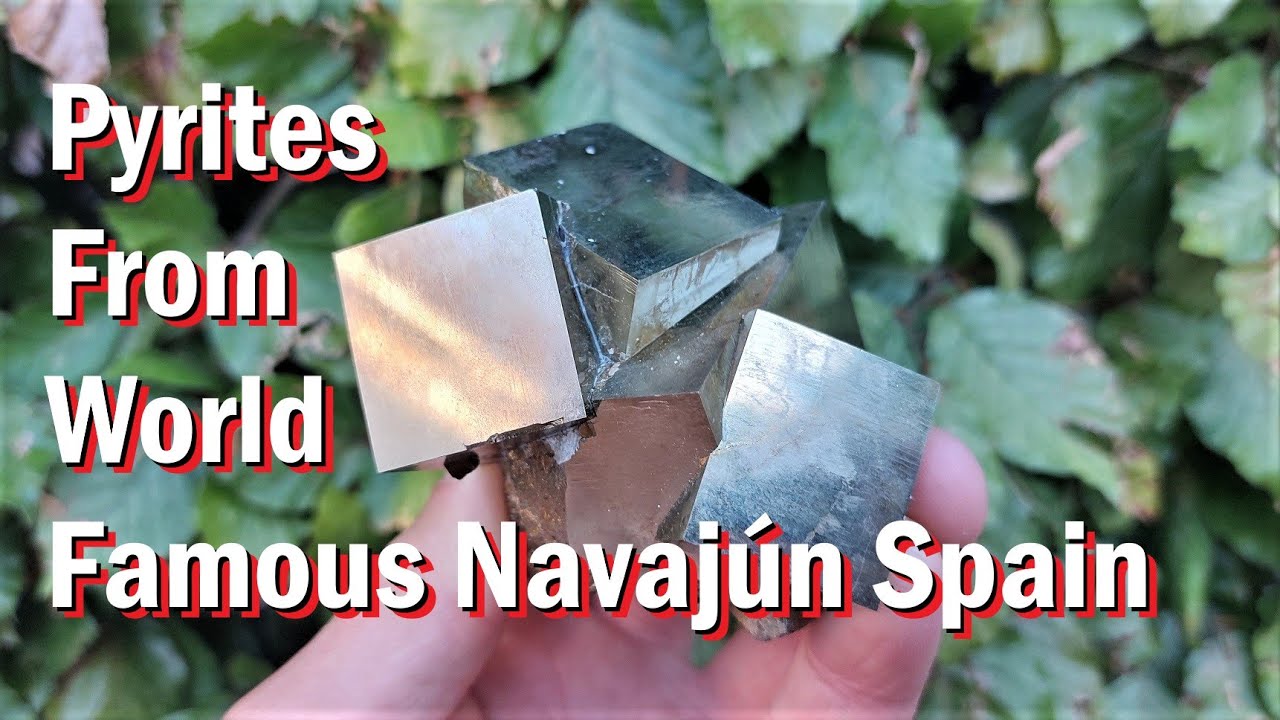 Pyriet kristallen zoeken in Mina Ampliacion A Vitoria, Navajun, Spanje