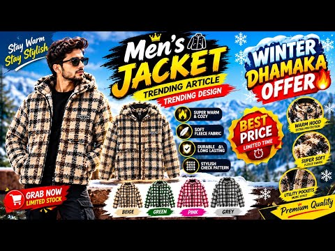 🧥 WINTER MEN'S JACKET COLLECTION WHOLESALE | Order Ke liye Call Now 9311341571 / 7428073711 ..