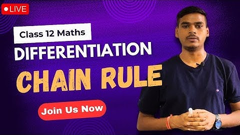 Live 🔴 | Differentiation - Chain Rule | Class 12 Maths Chapter 5 | Exercise 5.2 NCERT Solutions