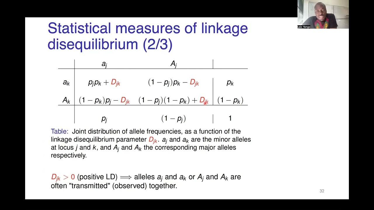 Introduction to population genetics: Part 4: Linkage disequilibrium