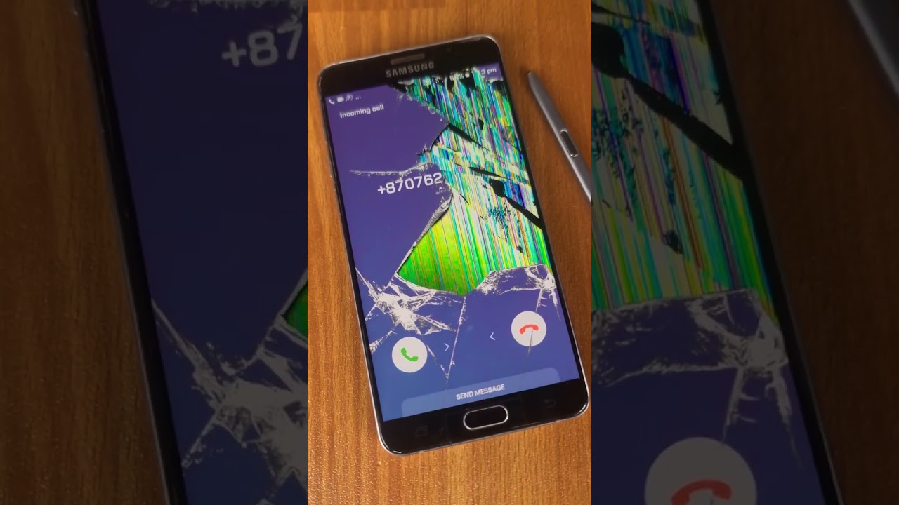 Crack Screen Prank incoming Call Samsung Galaxy Note 5
