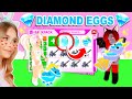 Hatching Our FIRST *DIAMOND EGGS* In Adopt Me! (Roblox)