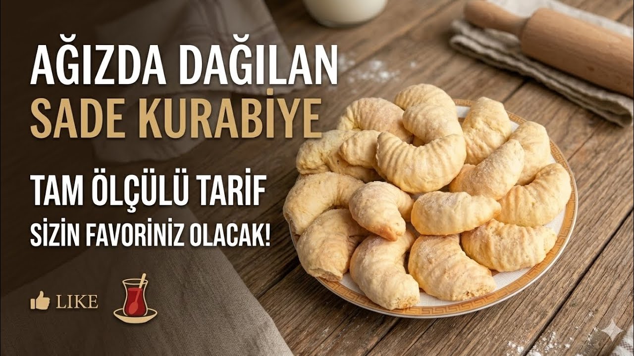Sade ,amma çox lezzetli,yumşaq #Kesmikli Kurabiye