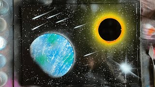 ASMR - Spray Paint Art - Eclipse