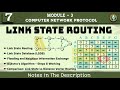 7 ROUTING ALGORITHMS Link State Routing Explained | Module 3 7th Sem CNP ECE VTU