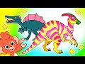 Club Baboo Dinosaurs | Can you guess the dinosaur? | Parasaurolophus facts for kids | Compilation
