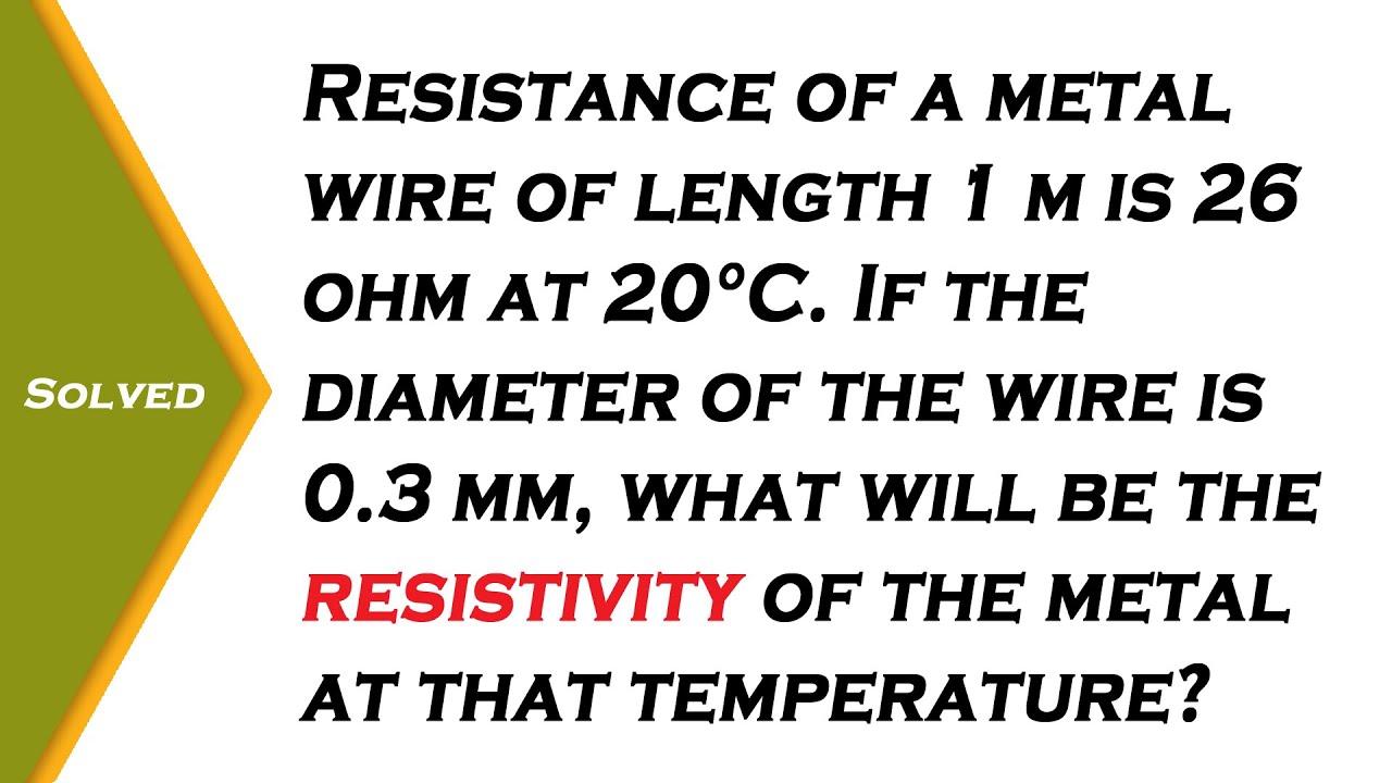 Resistance of a metal wire of length 1 m is 26 ohm at 20°C . If the