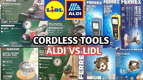 CHEAP CORDLESS TOOLS ALDI VS LIDL/PARKSIDE TOOLS AVAILABLE/COME SHOP WITH ME