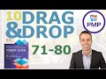10 Amazing Drag and Drop Questions for your PMP Exam (71 to 80)