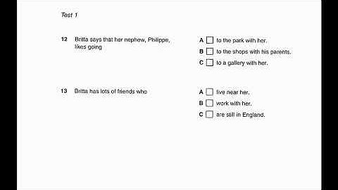 Study English online (B1). Preliminary English Test (PET) Listening Book 5 : Test 1 part 2