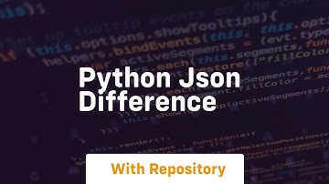 python json difference