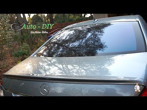 How to Install Rear Trunk Wing Spoiler for Mercedes W221 S-Class