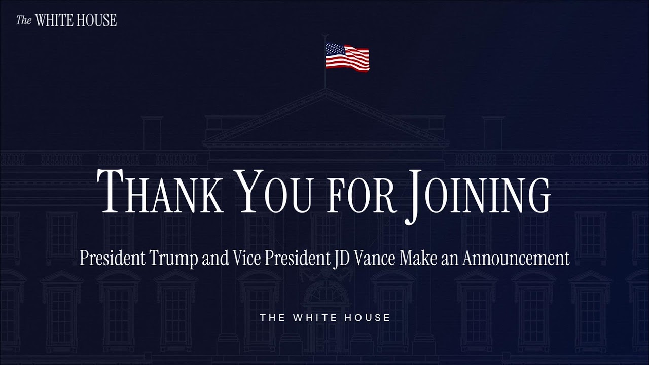 President Trump and Vice President JD Vance Make an Announcement