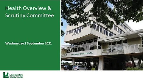 Health Overview & Scrutiny Committee - 1 September 2021