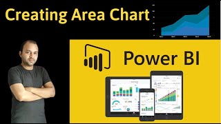 power bi area chart creation and formatting tutorial for beginners