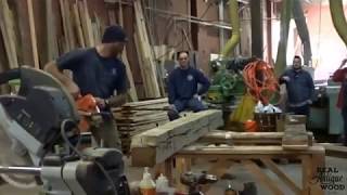 Making a Hollow Fireplace Mantel - Real Antique Wood