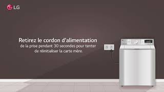 Laveuse à chargement par le haut LG - Code d'erreur CE à l'écran | CE Error Code