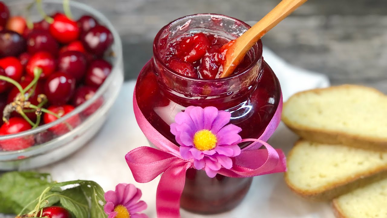 Marmellata di CILIEGIE fatta in casa: Ricetta FACILISSIMA!